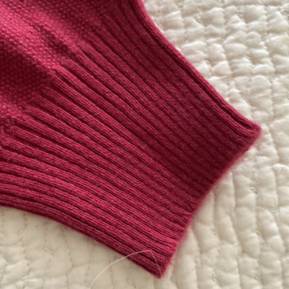 Womens Red cashmere sweater - Picture 4 of 5